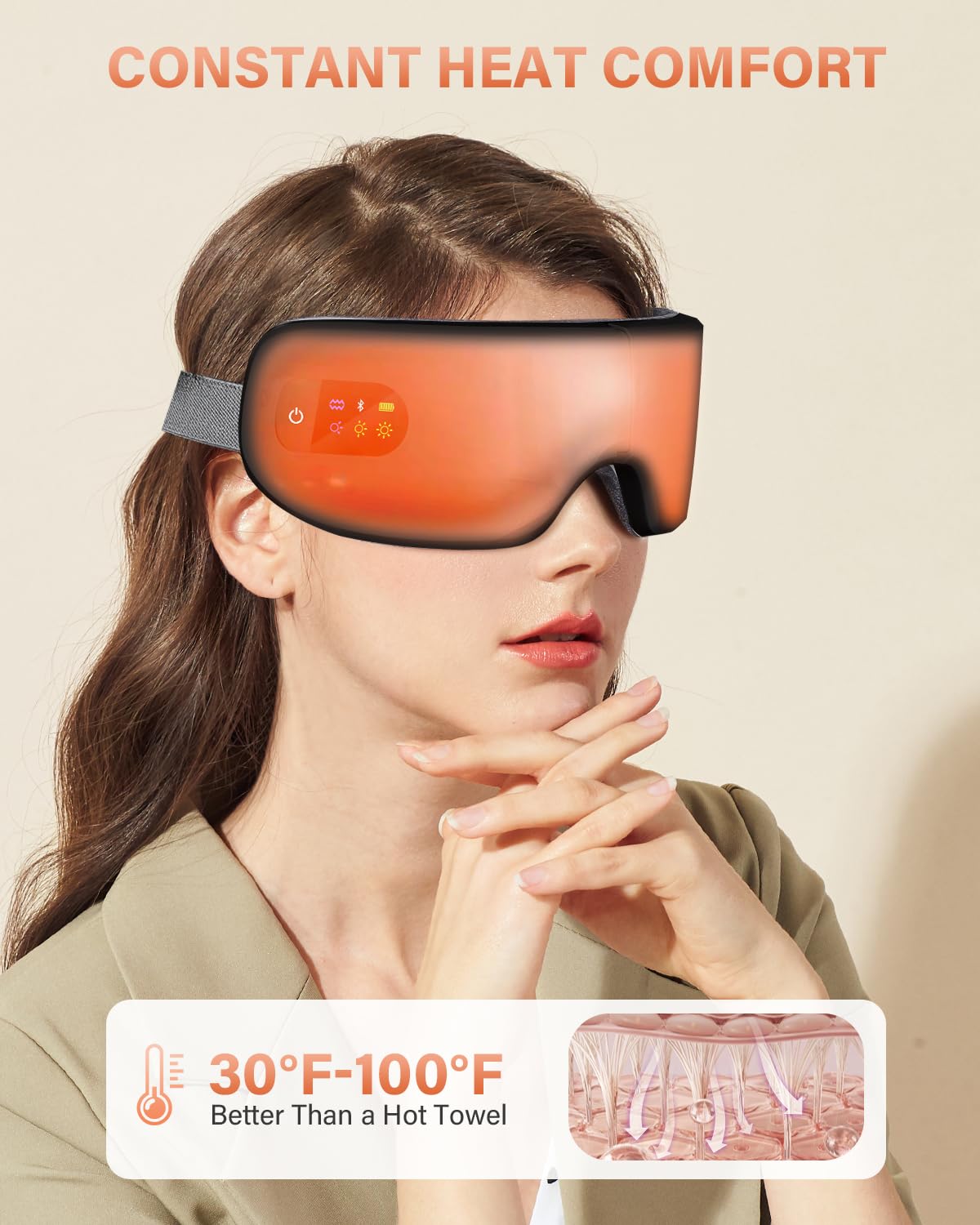 Amazon.com: ZZR SEVEN Eye Massager with Heat, 7 Heating and